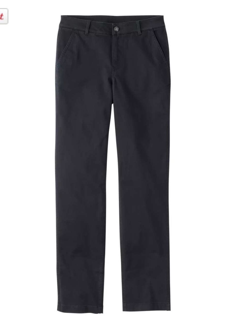 L.L. Bean Women’s Straight-Leg Pants in Black